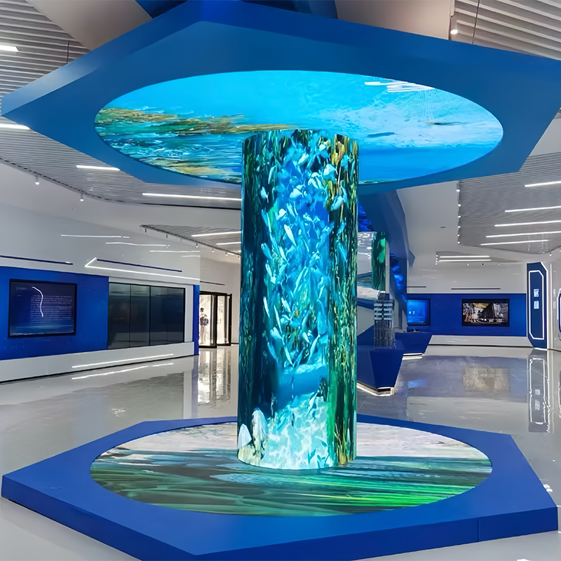 Circular display screen