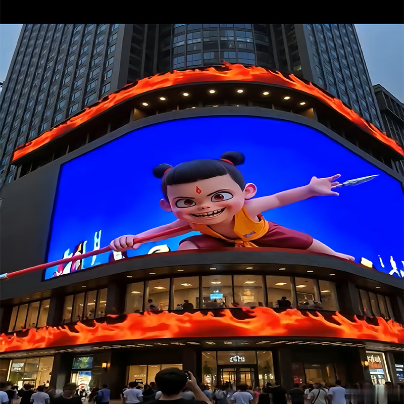 3D outdoor LED display